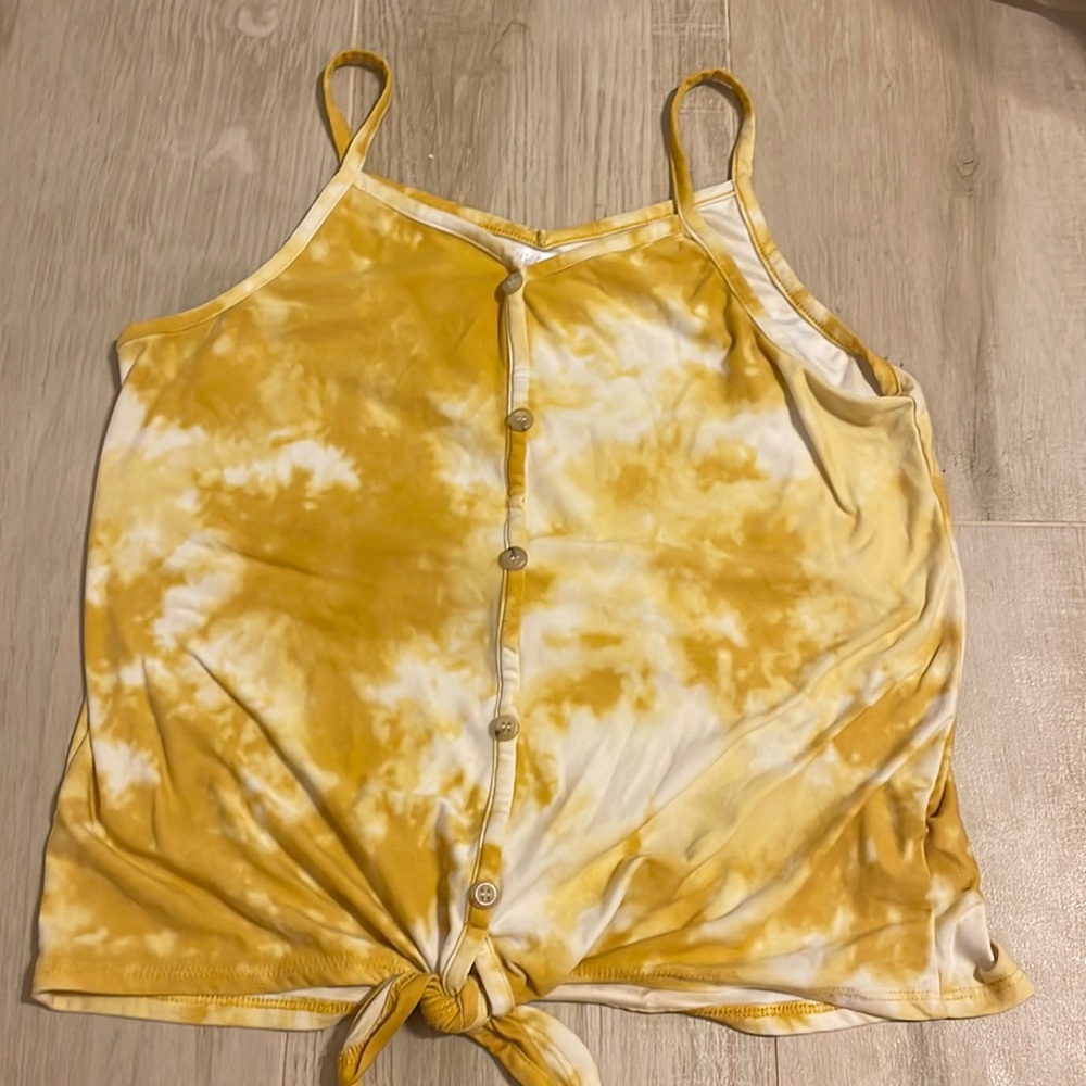 Yellow button up